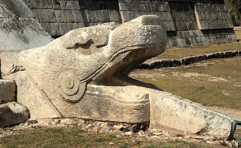 serpent head on ancient mayan ruin in mexico serpent head on ancient mayan ruin in mexico