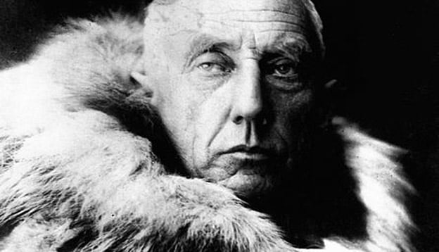 Roald Amundsen wrapped in fur skins. Photo Credit: Encyclopedia Britannica Roald Amundsen wrapped in fur skins. Photo Credit: Encyclopedia Britannica