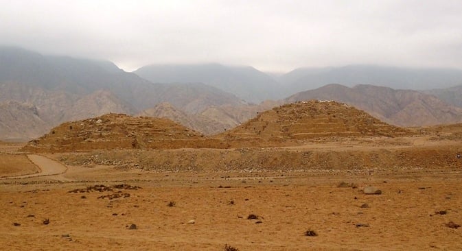 ancient ruins of Pyramids of Caral in Peru ancient ruins of Pyramids of Caral in Peru