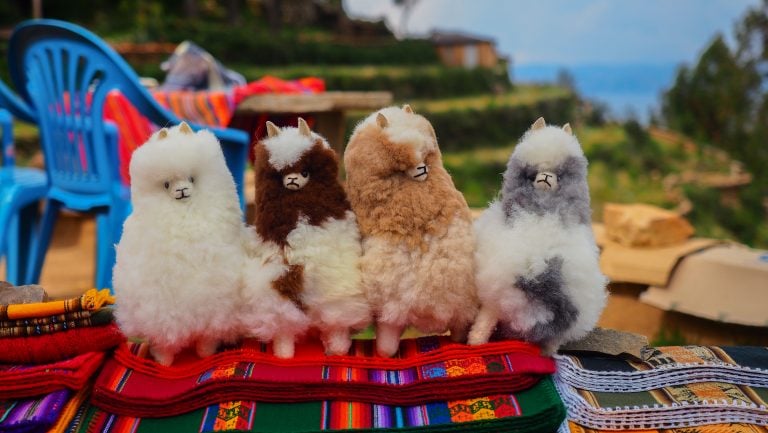 Handmade llama dolls is an affordable llama souvenir that tourist can find everywhere in Peru. credit shutterstock Handmade llama dolls is an affordable llama souvenir that tourist can find everywhere in Peru. credit shutterstock