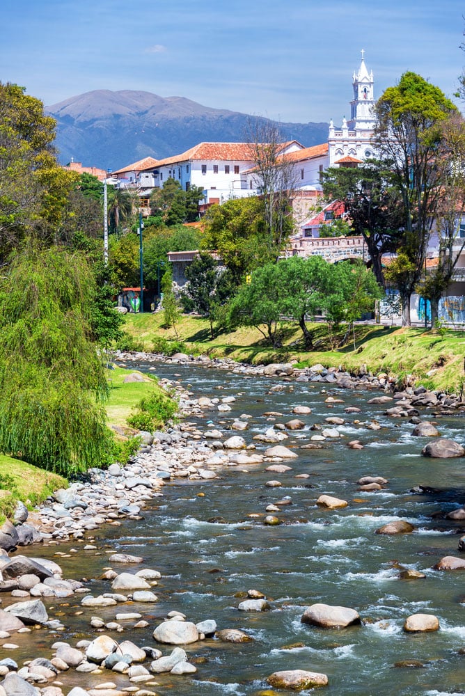 View of Cuenca, Ecuador. View of Cuenca, Ecuador.