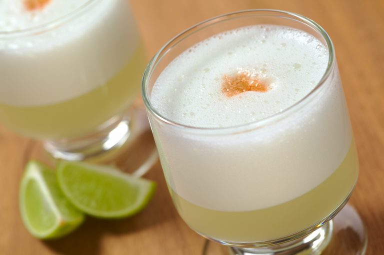 Peruvian cocktail named Pisco Sour made of Pisco credit shutterstock Peruvian cocktail named Pisco Sour made of Pisco credit shutterstock