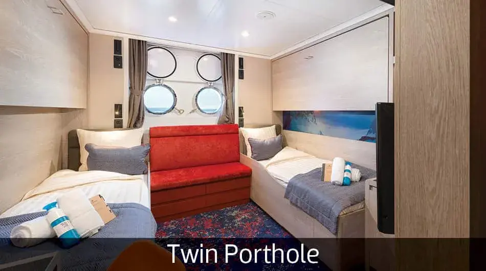 Hondius Twin Porthole Hondius Twin Porthole Cabin Interior