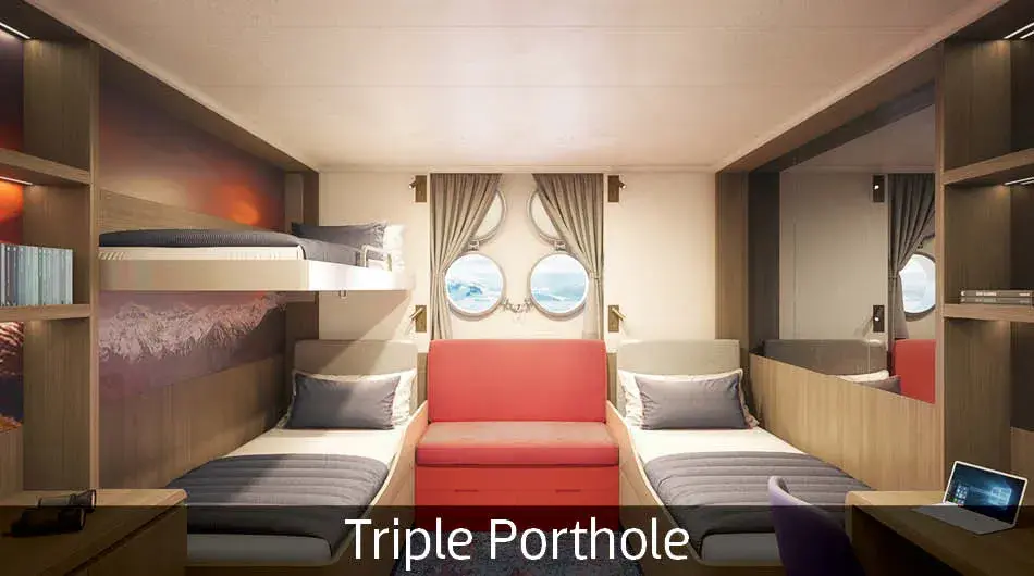 Hondius Triple Porthole Hondius Triple Porthole Cabin Interior