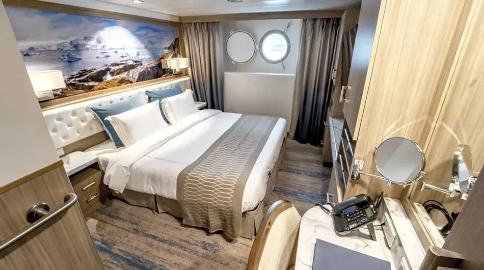 Aurora Stateroom Interior of Aurora Stateroom on Greg Mortimer