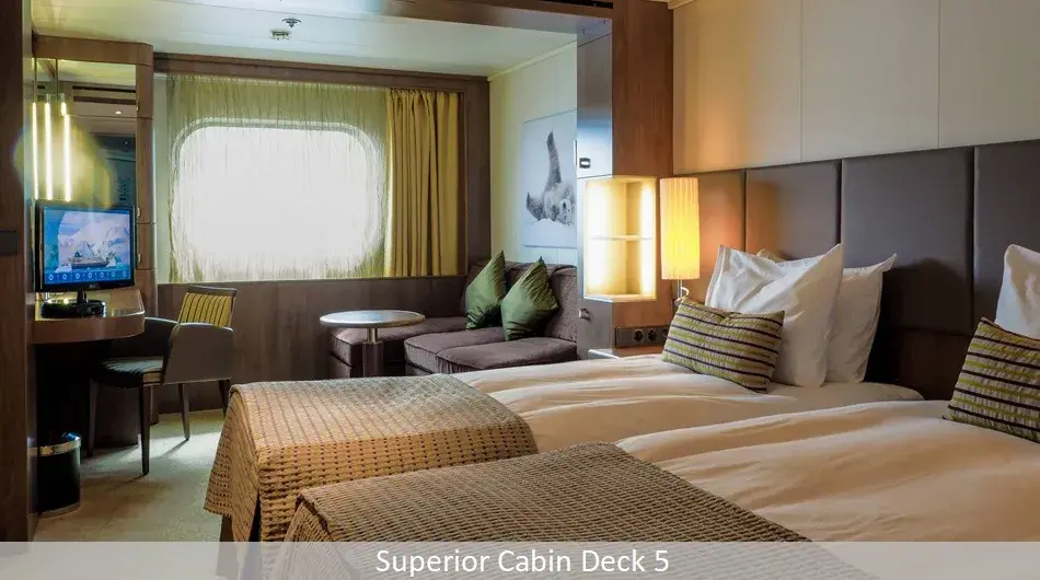 Deck 5 Superior Deck 5 Superior Cabin Interior