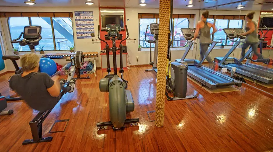 Gym Interior of the Gym on the Heritage Adventurer