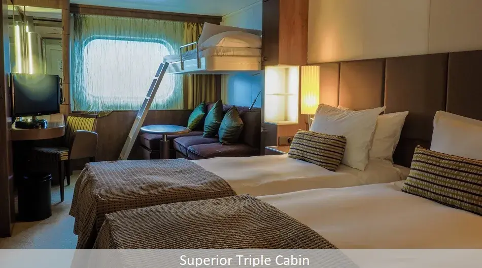 Superior Triple Superior Triple Cabin Interior