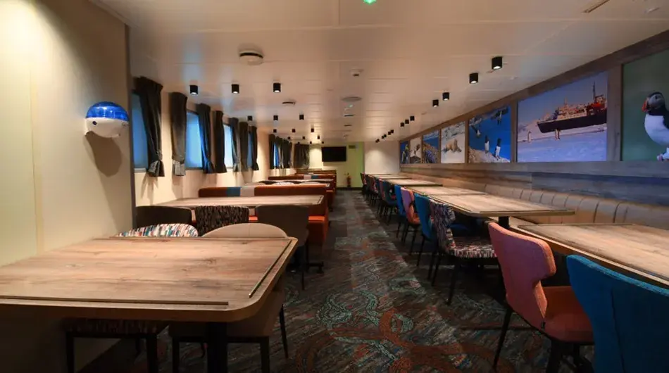 Ortelius Dining Room: ctsy of Oceanwide Expeditions Ortelius Dining Room