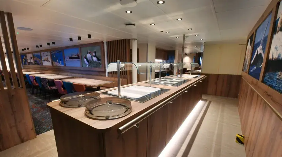 Ortelius Dining Room: ctsy of Oceanwide Expeditions Ortelius Dining Room