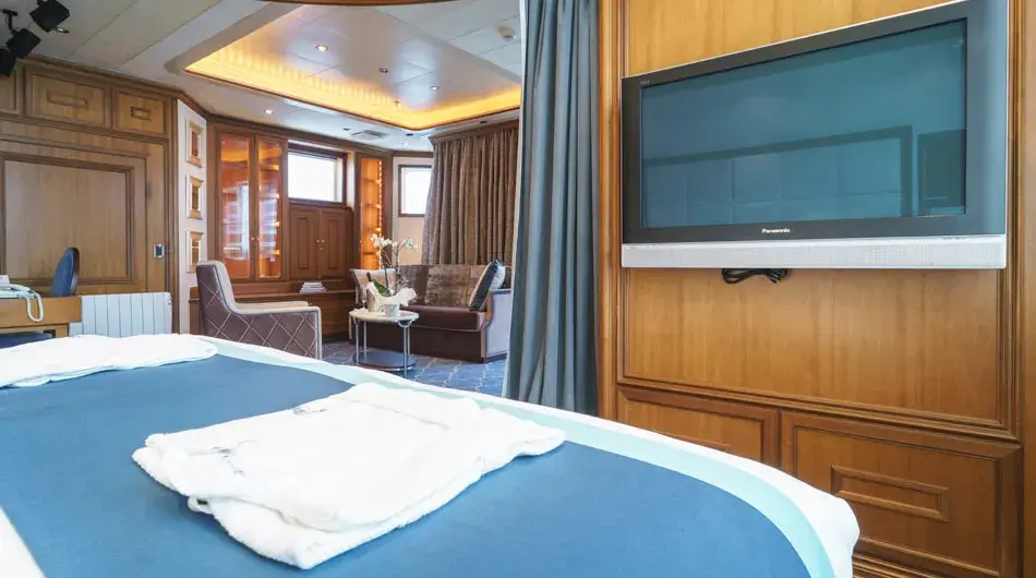Sea Spirit Owners Suite: ctsy Poseidon Expeditions Sea Spirit Owners Suite
