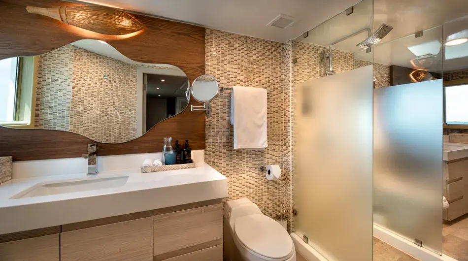 Galapagos Explorer Deluxe View Suite Double bathroom Galapagos Explorer Deluxe View Suite Double bathroom