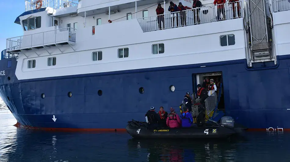 MS Quest - zodiac cruising in the Arctic MS Quest - guests zodiac cruising