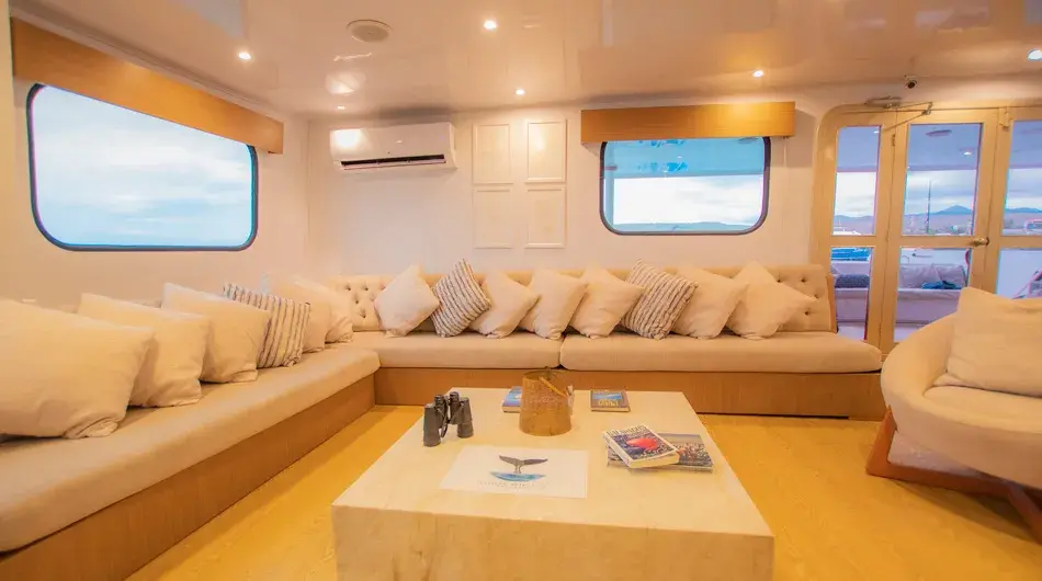 Inside living room on the Seaman Journey ship Inside living room on the Seaman Journey ship