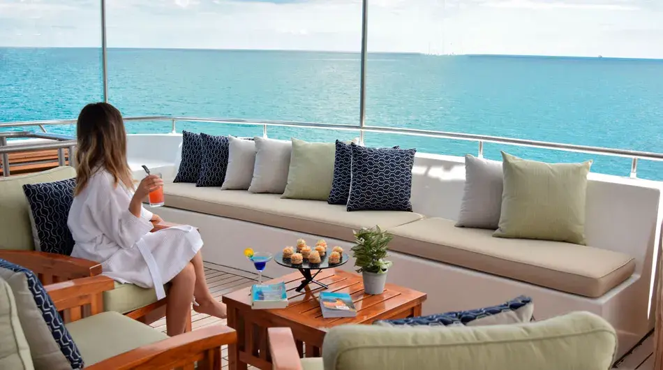 Outdoor living on the Seaman Journey ship Outdoor living on the Seaman Journey ship