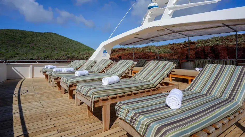 Sun deck on the Seaman Journey ship Sun deck on the Seaman Journey ship