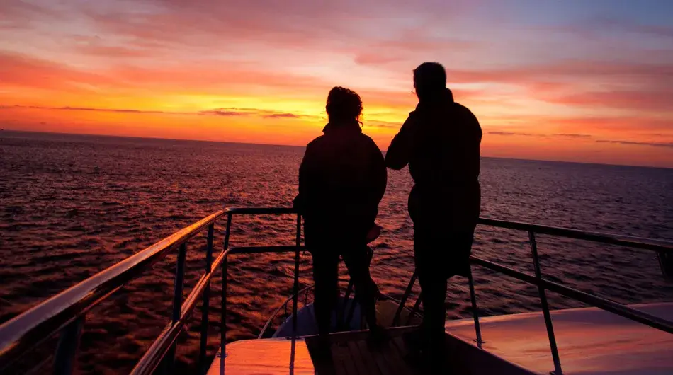 Galapagos Islands sunset from the Seaman Journey ship Galapagos Islands sunset from the Seaman Journey ship
