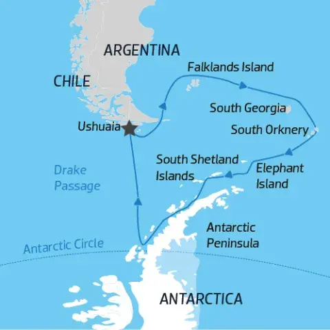 Antarctica-Mountain.jpg Map of Falklands, South Georgia, Elephant Island & Antarctic Circle voyage on the Hondius)