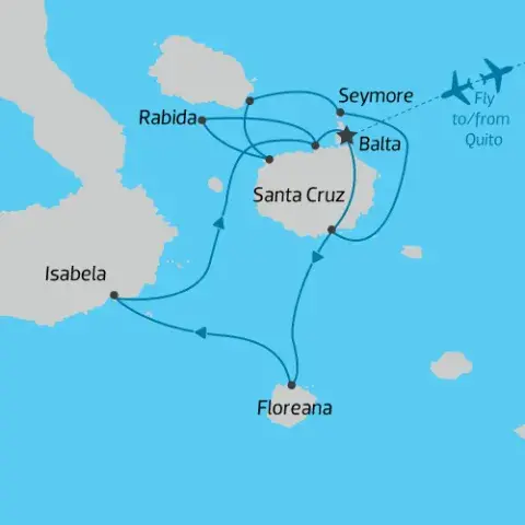 Turtle%20Banner_1.jpg Classic Galapagos: Central and South Cruise Map - Queen Beatriz)
