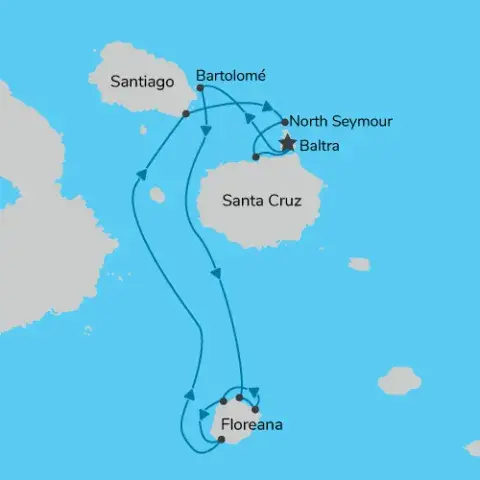 Galapagos_Floreana-Is_red-plant-hero.jpg Map of 4 Day Southern Islands Galapagos Cruise onboard Endemic )